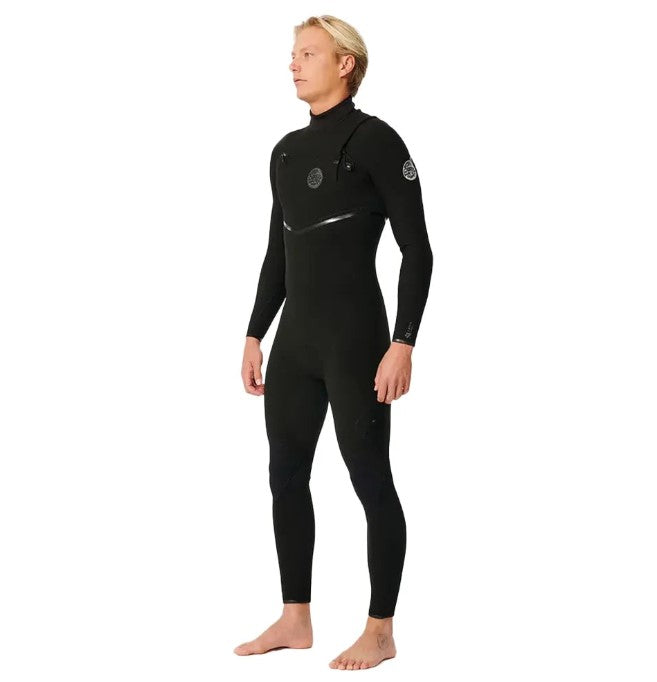 Rip Curl E-Bomb 5/3mm Men's Chest Zip Wetsuit - Black