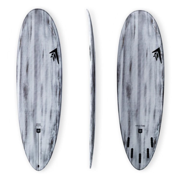 Firewire Greedy Beaver Helium Futures Surfboard - Volcanic