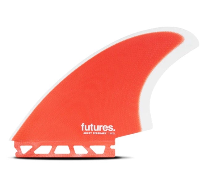 Futures Mike February Keel Fins - Red/Grey