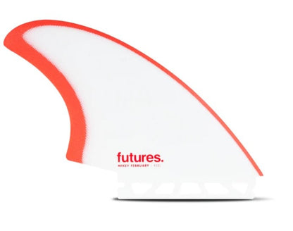 Futures Mike February Keel Fins - Red/Grey