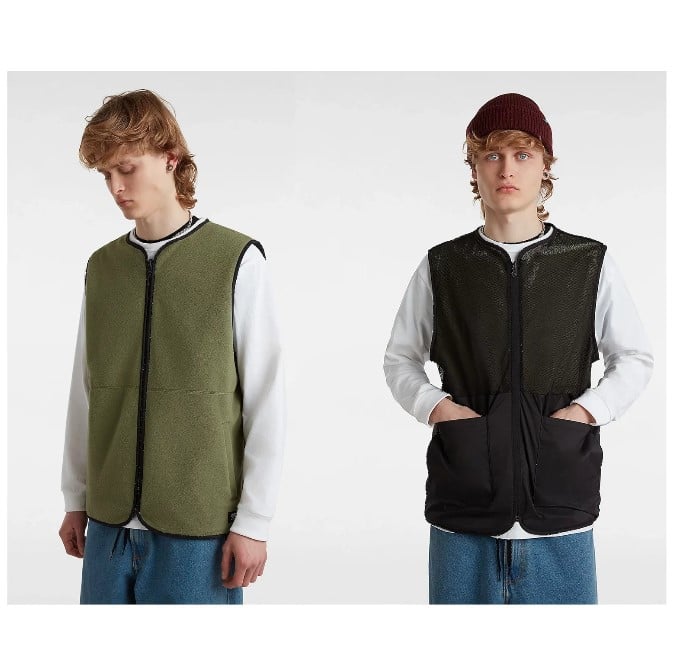 Vans Rosewood Men's Reversible Vest - Olive
