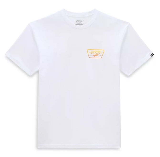 Vans Full Patch Back Unisex Tee - White/Copper Tan