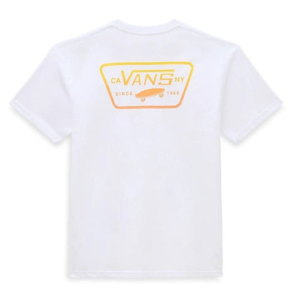 Vans Full Patch Back Unisex Tee - White/Copper Tan