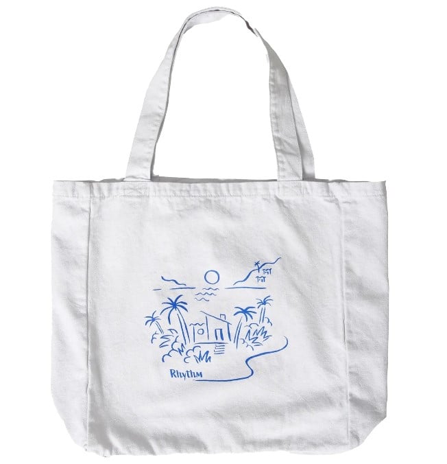 Rhythm Palma Womens Tote Bag - White