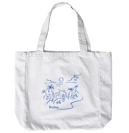 Rhythm Palma Womens Tote Bag - White