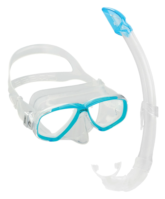 Cressi Perla + Mexico Mask and Snorkel Combo - Aquamarine