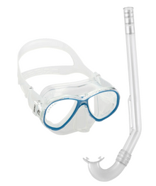 Cressi Perla Mare Junior Snorkel and Mask Combo - Blue