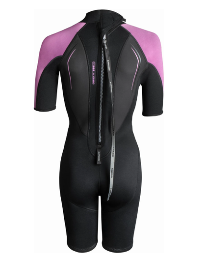 Cressi Altum 3mm Shorty Women's Wetsuit - Black/Pink