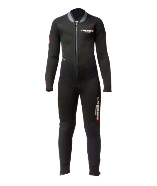 Cressi Endurance Junior Monopiece 5mm Wetsuit 2021 - Black - Front