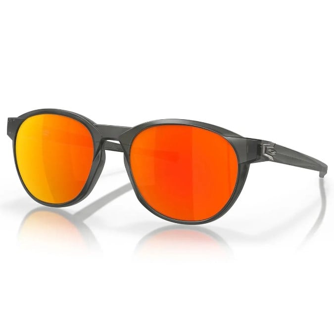 Oakley Reedmace Sunglasses - Matte Grey Smoke/Prizm Ruby Polarized