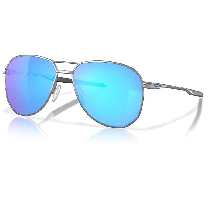 Oakley Contrail Sunglasses - Satin Chrome/Prizm Sapphire