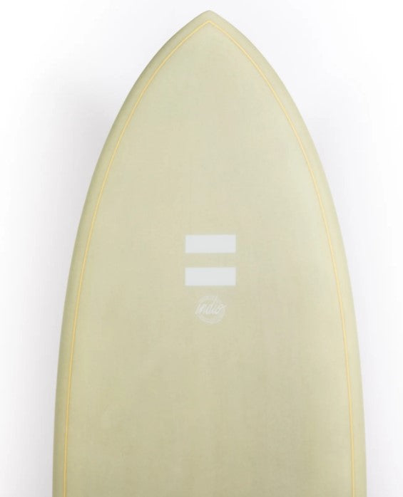 Indio Endurance DAB Twin Fin Surfboard - Green Cement