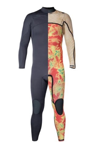 Xcel Comp X 4/3mm Men's Chest Zip Wetsuit - Black/Blue Nights