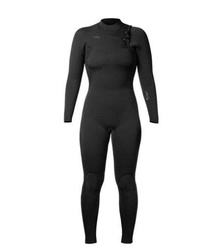 Xcel Comp + 4/3mm Womens Chest Zip Wetsuit - Black