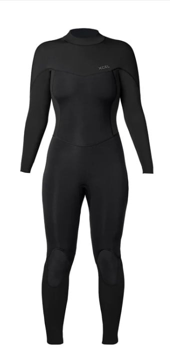 Xcel Comp 5/4mm Womens Back Zip Winter Wetsuit - Black