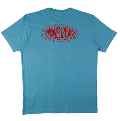 Channel Islands Starburst Men's Short Sleeve Tee - Aqua