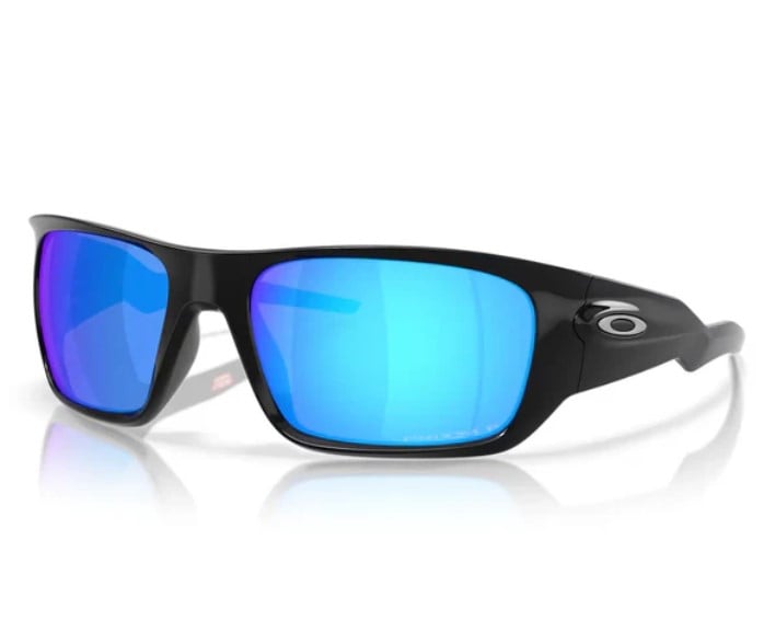 Oakley Masseter Sunglasses - Polished Black / Prizm Sapphire Polarized