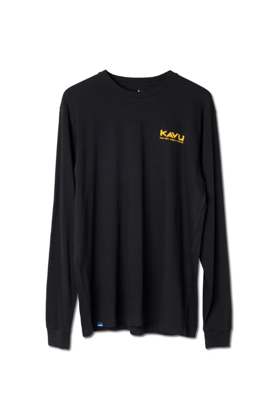 Kavu Free Time Mens Long Sleeve T-Shirt - Black