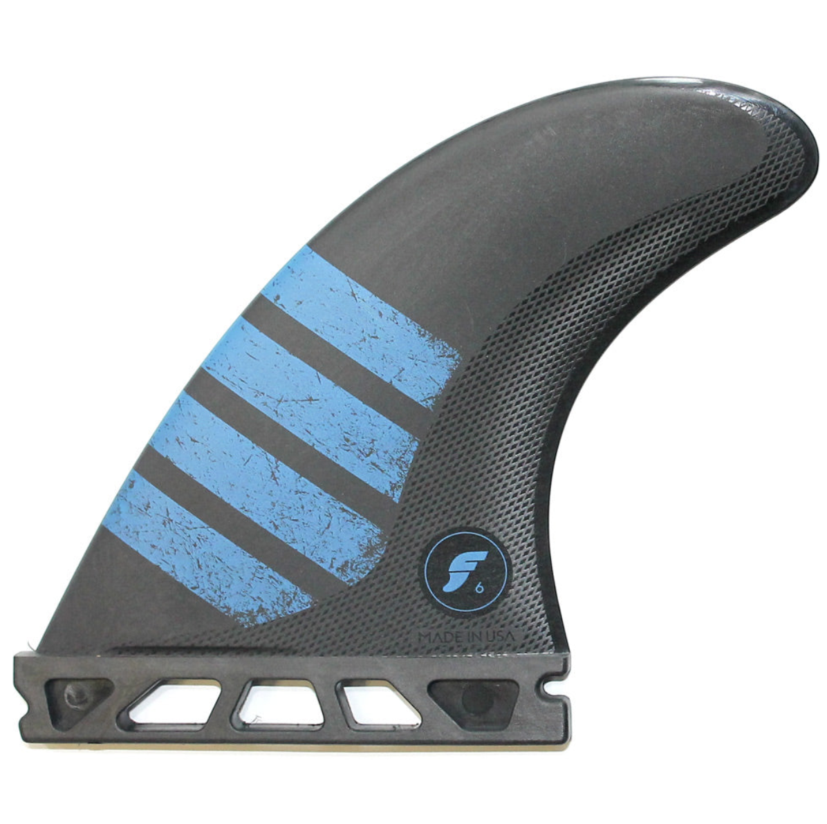 Futures Fins F6 Alpha Tri Fin Set - Carbon/Blue