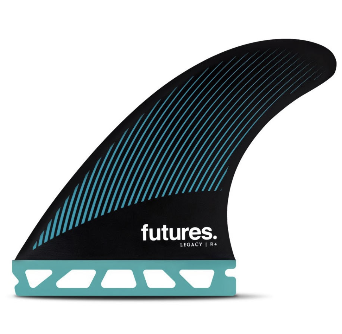 Futures Fins R4 Legacy Series Honeycomb Tri Fin Set - Teal/Black