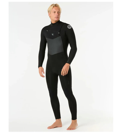 Rip Curl Dawn Patrol 4/3mm Chest Zip Wetsuit 2025 - Black