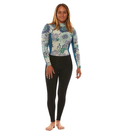 Sisstrevolution Summer Seas 3/2mm Womens Back Zip Wetsuit - Laguna
