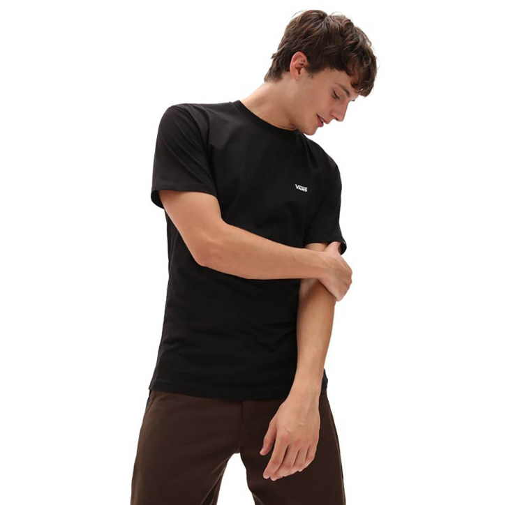 Vans Left Chest Logo Mens Tee - Black/White