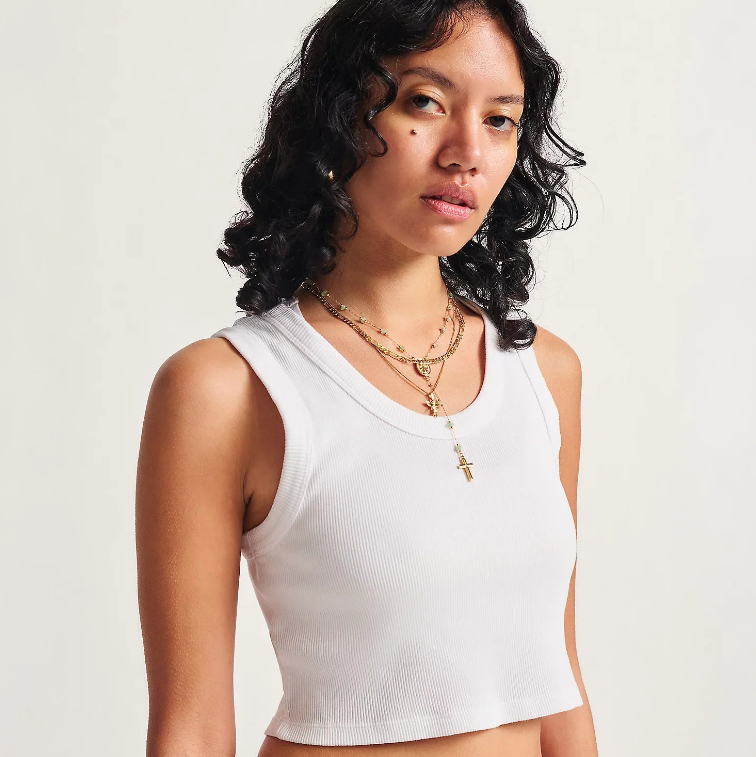 Vans Drew Rib Tank Skate Classics - White