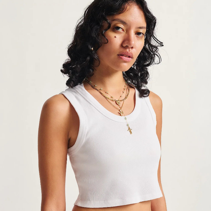Vans Drew Rib Tank Skate Classics - White