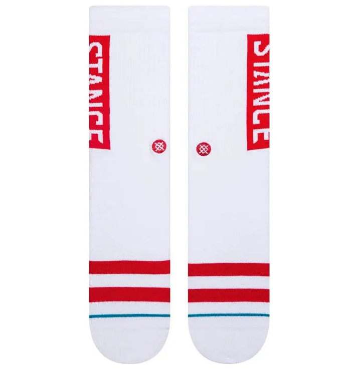 Stance Socks OG Crew - White/Red