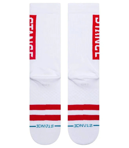 Stance Socks OG Crew - White/Red