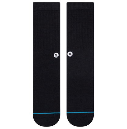 Stance Socks Icon Crew Socks - Black/White