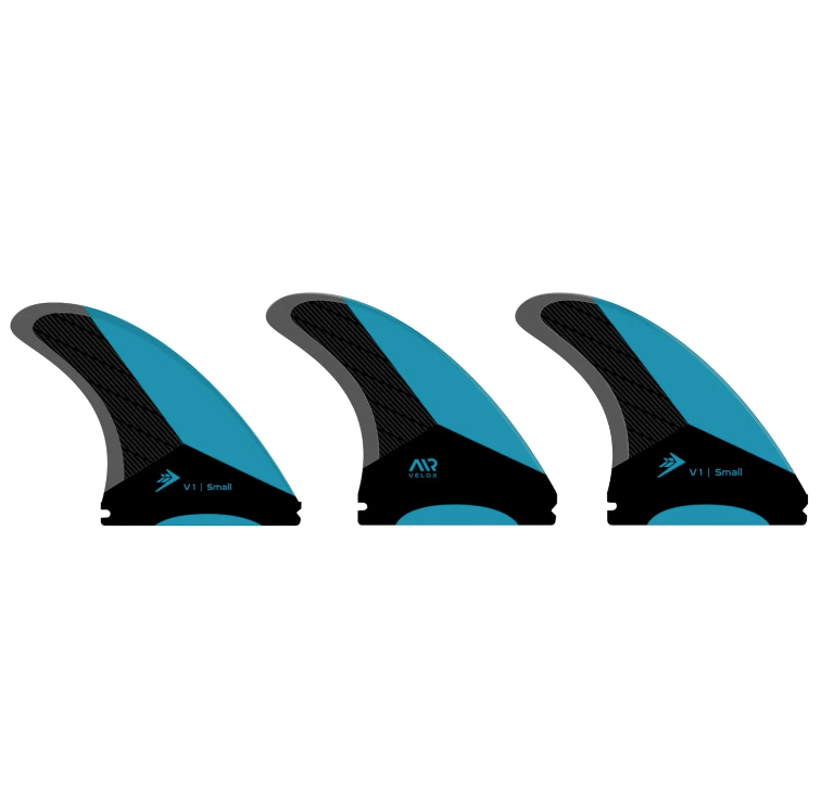Firewire Velox Small Thruster Futures Fin Set - Blue
