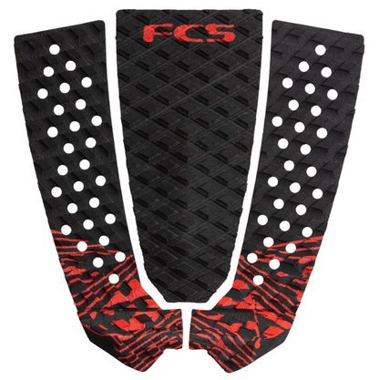FCS Toledo 3 Piece Deck Pad - Grom Blood