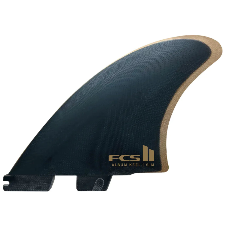 FCS II Album PG Keel Fin Set - Black/Gold