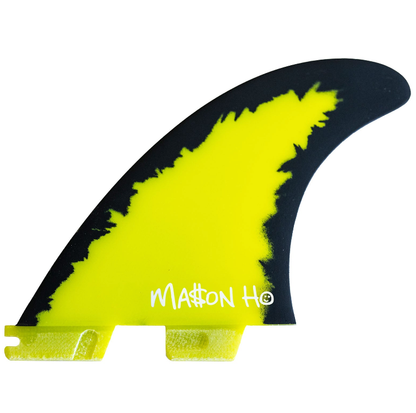 FCS II Mason Ho PC Aircore Tri Fin Small Set - Black/Yellow