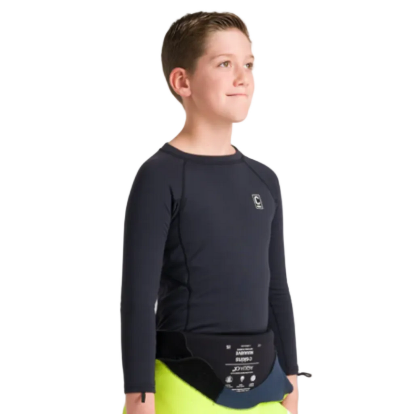 C-Skins HDi Skins Junior Long Sleeve Vest - Black