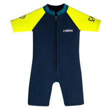 C-Skins NuWave C-KID Baby Front Zip Shorti Wetsuit - Bluestone/Lime