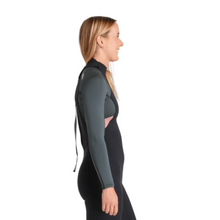 C-Skins NuWave Element 3/2mm Womens FL Back Zip Steamer 2026 - Black/Forest Green/Rose
