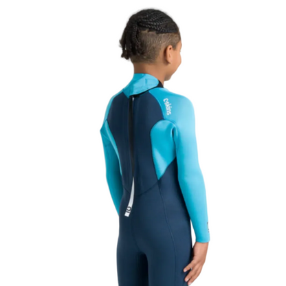 C-Skins NuWave Legend 3/2mm Junior GBS Back Zip Steamer 2026 - Bluestone/Blue/Red