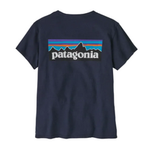 Patagonia P-6 Logo Womens Responsibili-Tee - New Navy