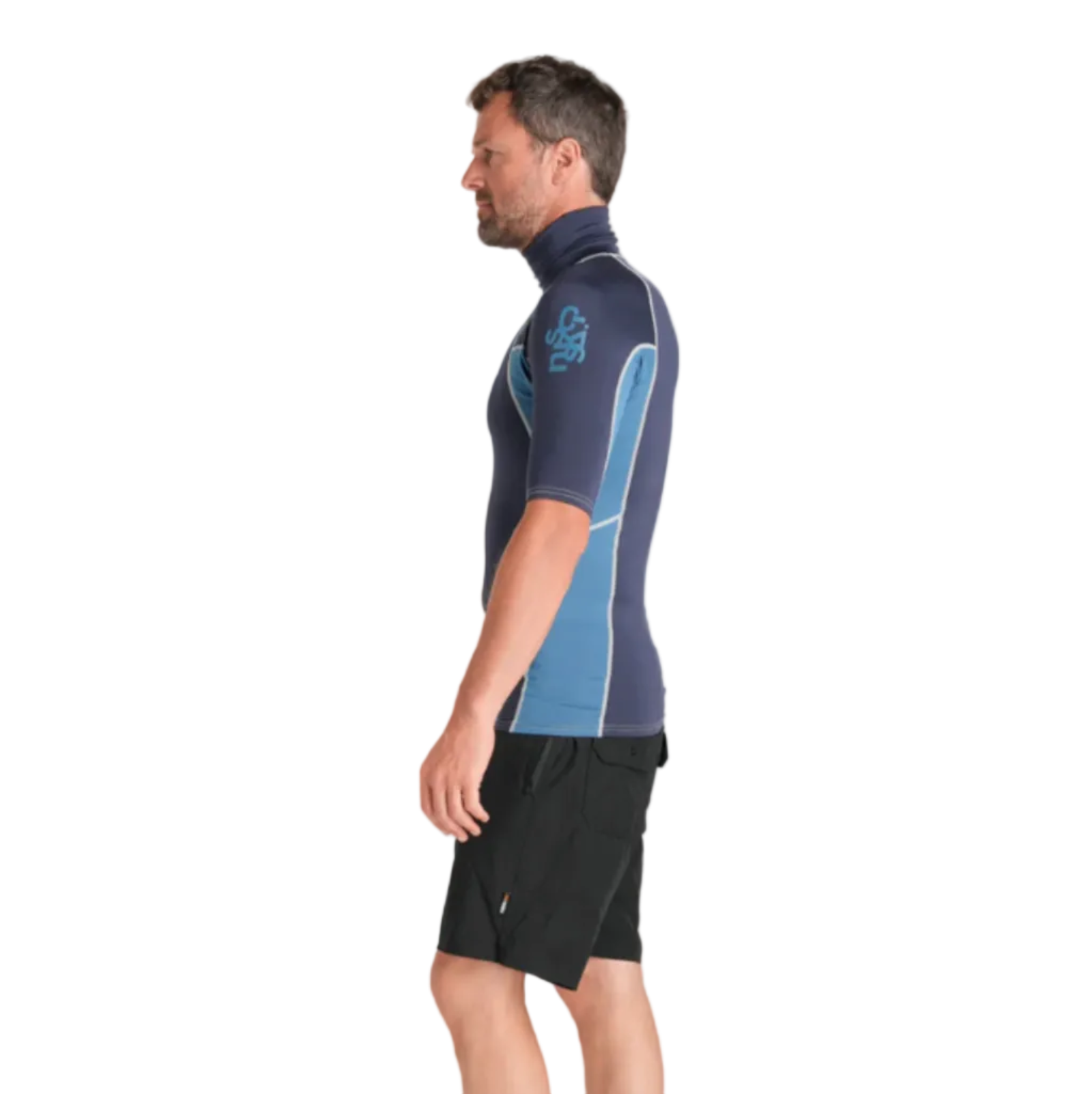 C-Skins NuWave Rash X Mens Rash Vest - Bluestone/Steel Blue