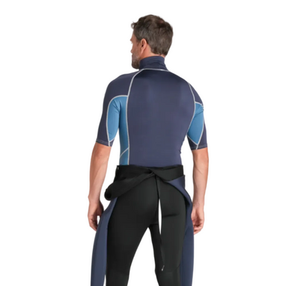 C-Skins NuWave Rash X Mens Rash Vest - Bluestone/Steel Blue