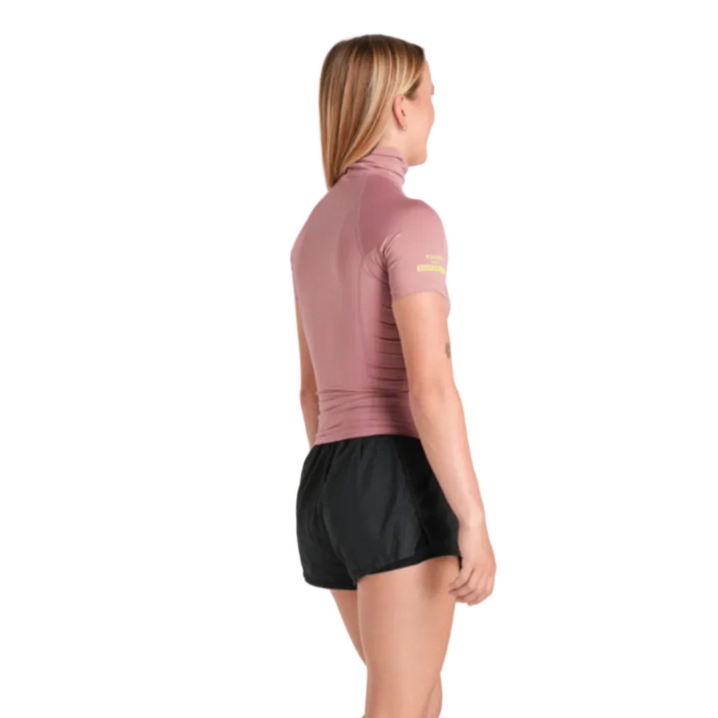 C-Skins NuWave Rash X Womens Short Sleeve Rash Vest - Rose/Lime