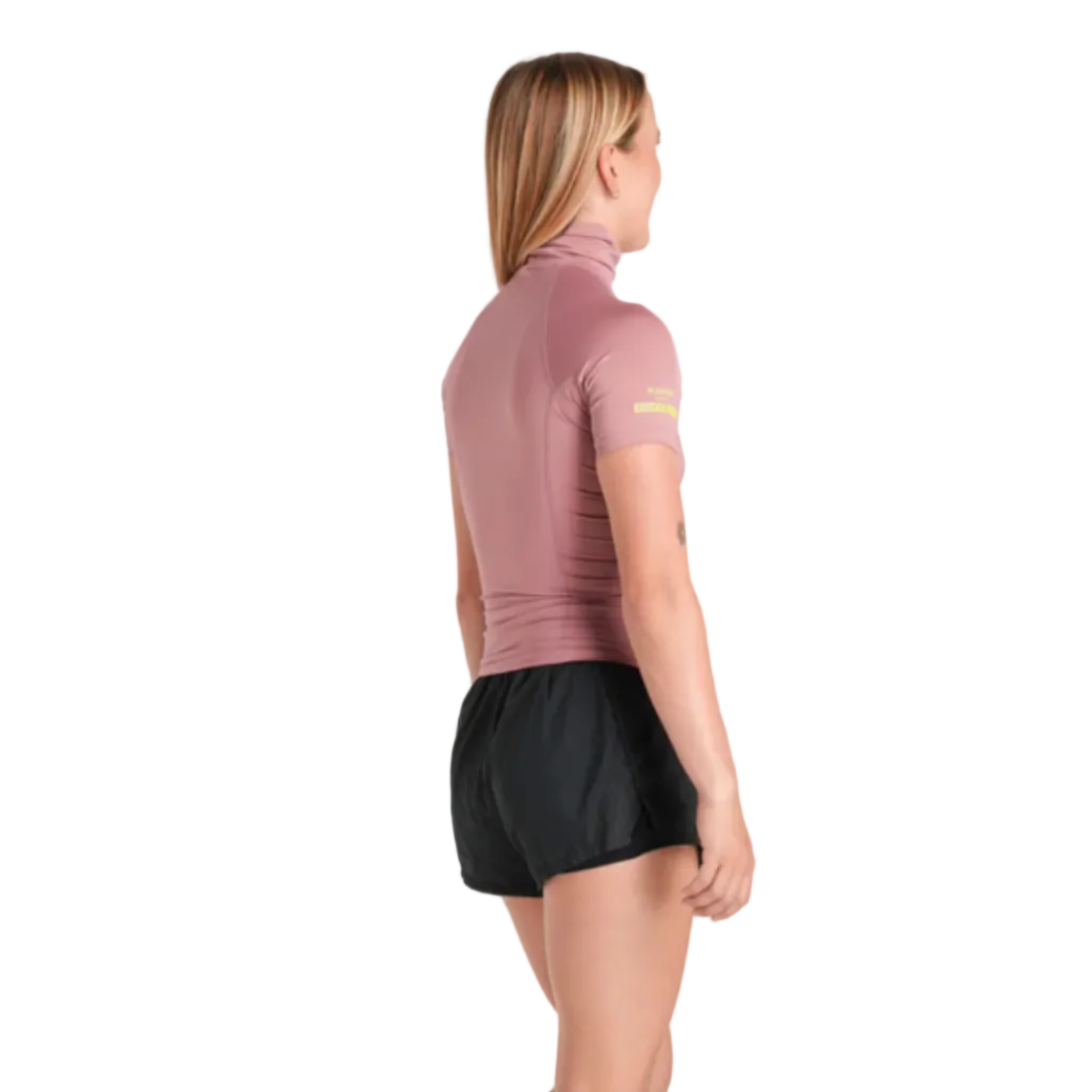 C-Skins NuWave Rash X Womens Short Sleeve Rash Vest - Rose/Lime