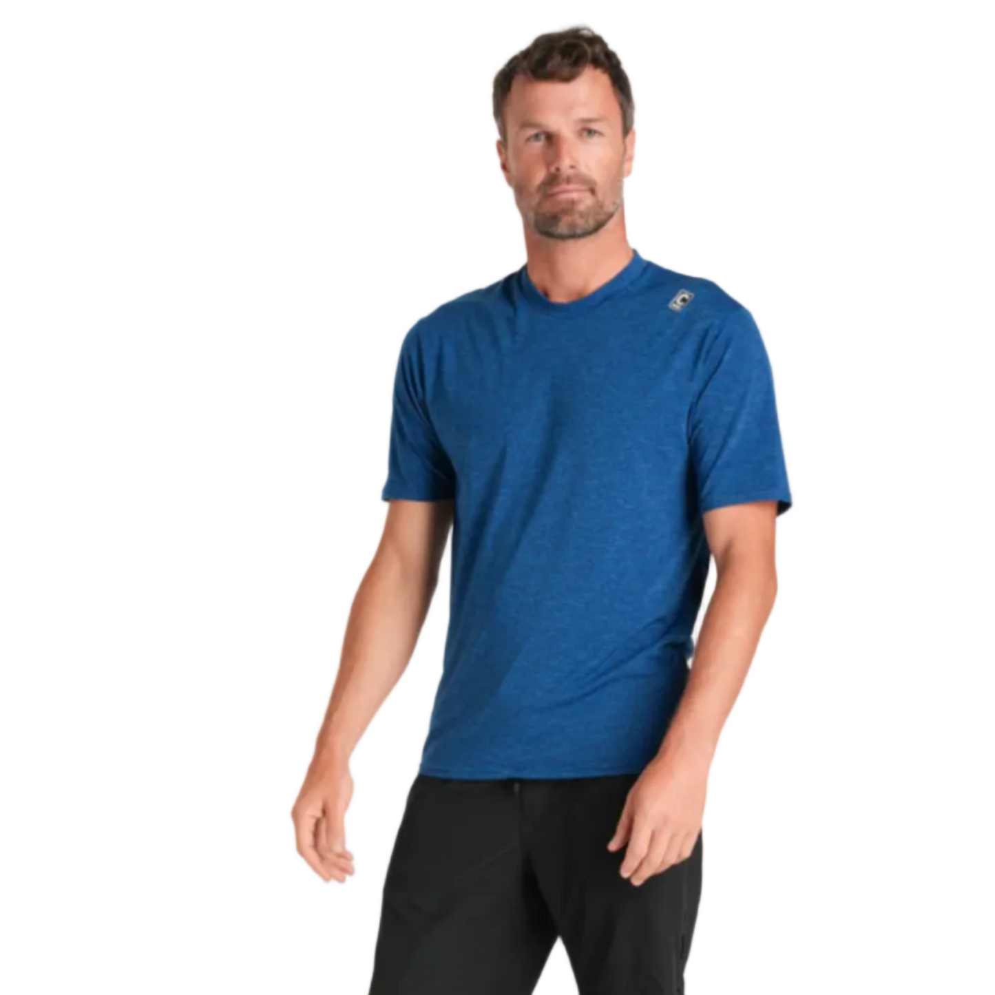 C-Skins NuWave UV Mens Short Sleeve Surf Tee - Deep Blue
