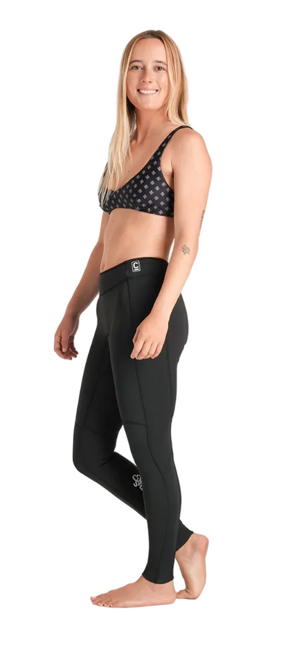 C-Skins NuWave Solace Lite 1.5mm Womens FL Wetsuit Leggings - Black/White