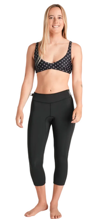 C-Skins NuWave Solace Lite 1.5mm Womens FL 3/4 Wetsuit Leggings - Black/White