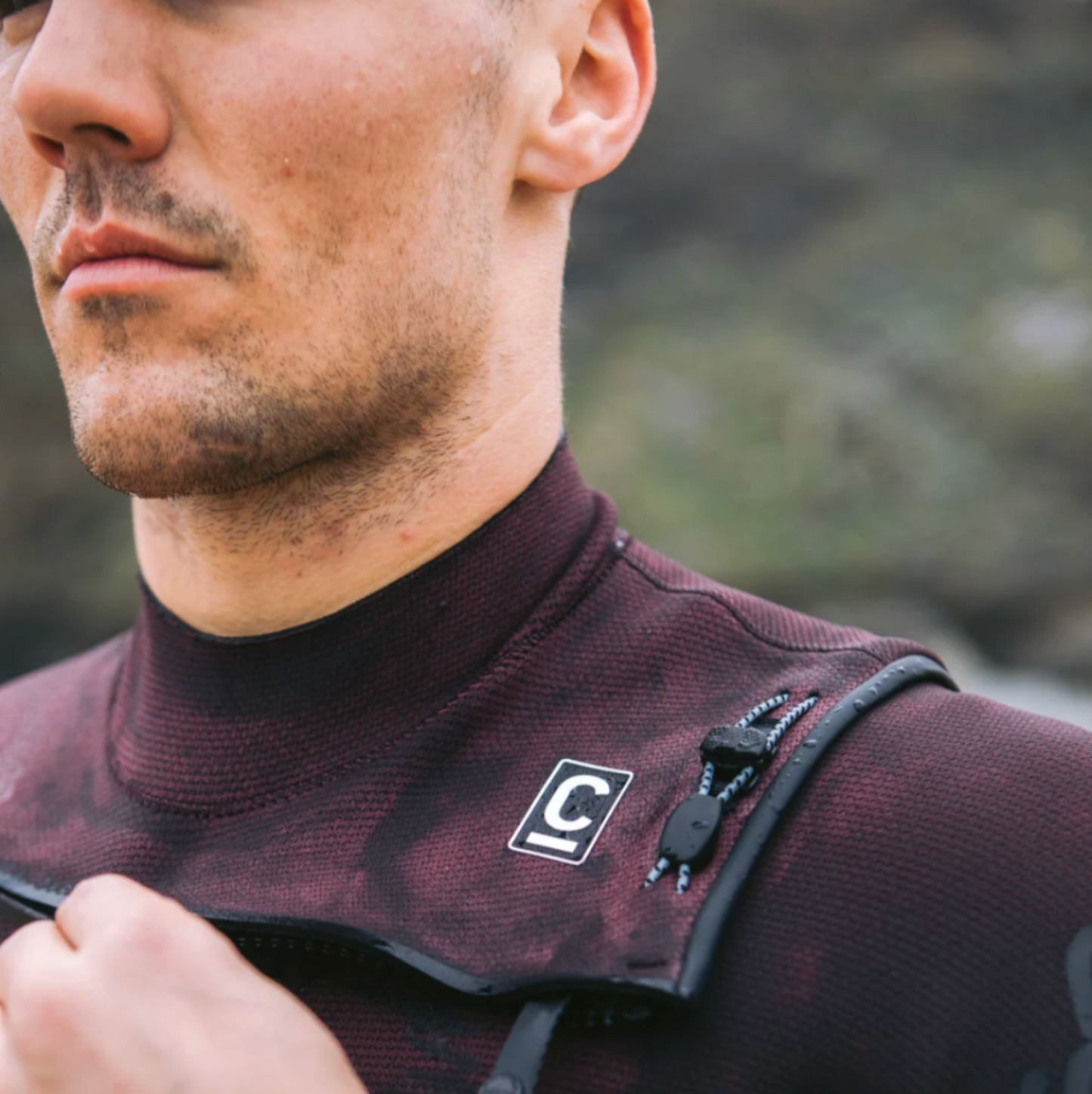 C-Skins NuWave Wired 4/3mm Mens LQS Chest Zip Steamer 2026 - Meteor/ Rust X/ White
