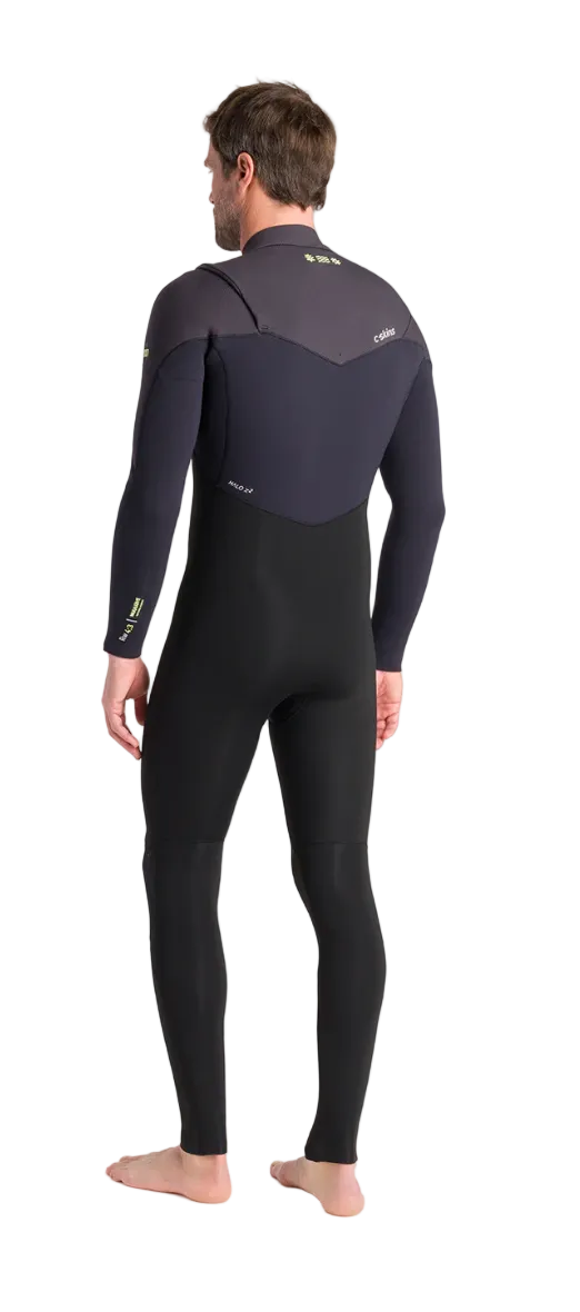 C-Skins NuWave ReWired 5/4mm Mens GBS Chest Zip Steamer 2026 - Black/Meteor/Lime